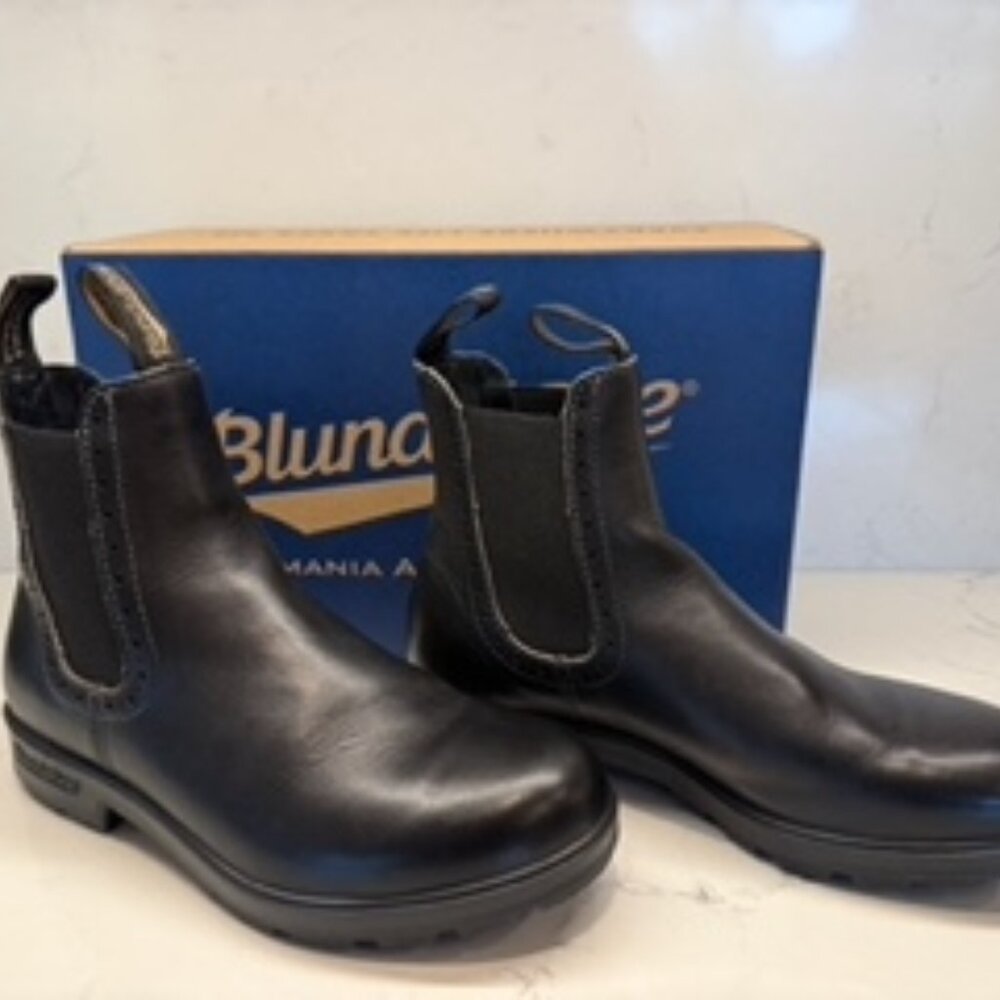 Blundstone 1448 High Top Chelsea Boots – Black Leather – Size 9